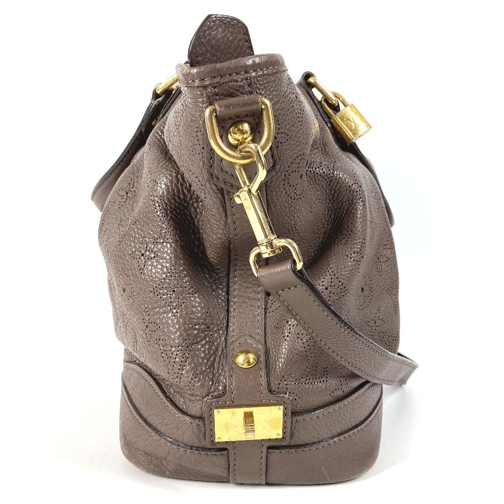 Louis Vuitton Handbag Stella PM Monogram Mahina Leather Brown — view 4