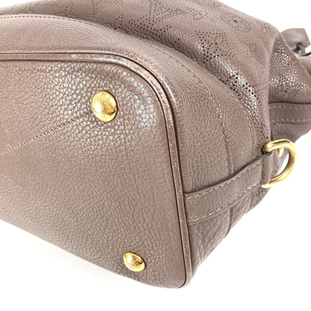 Louis Vuitton Handbag Stella PM Monogram Mahina Leather Brown — view 6