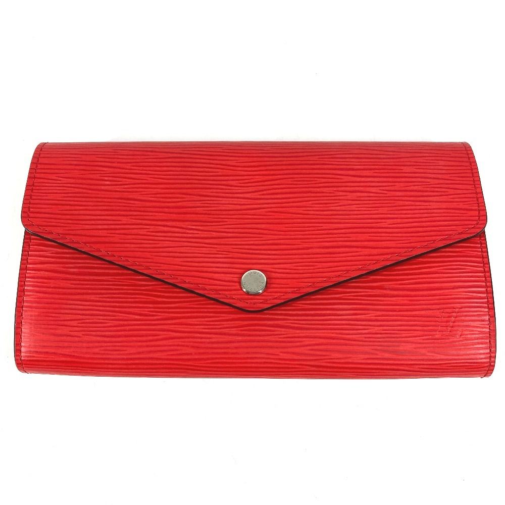 Louis Vuitton Wallet Portefeuille Sarah Epi Leather Coquelicot Red