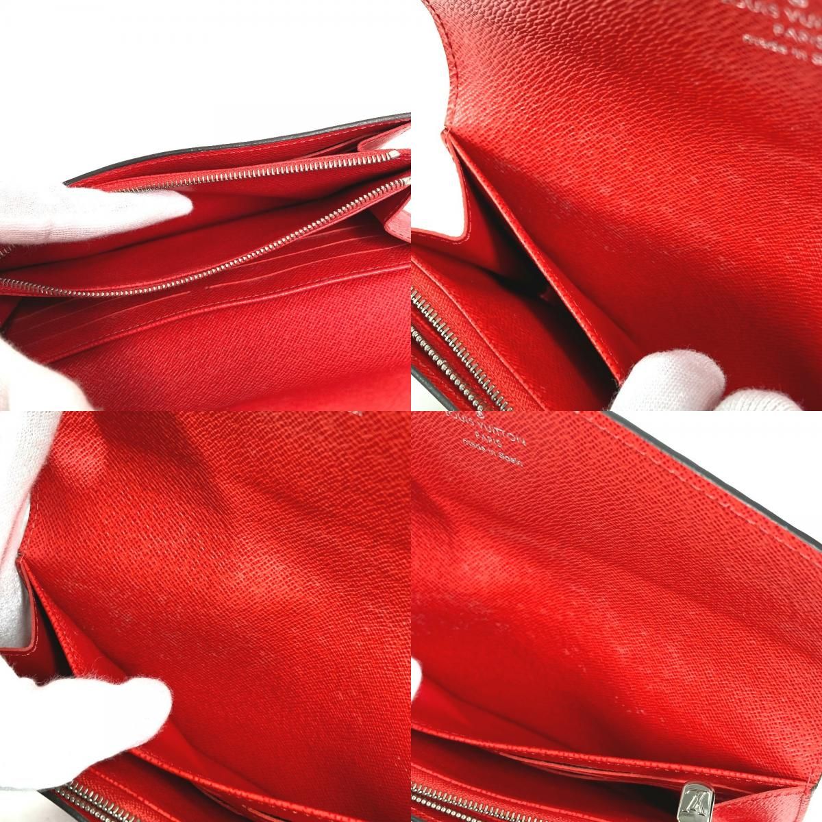 Louis Vuitton Wallet Portefeuille Sarah Epi Leather Coquelicot Red — view 8