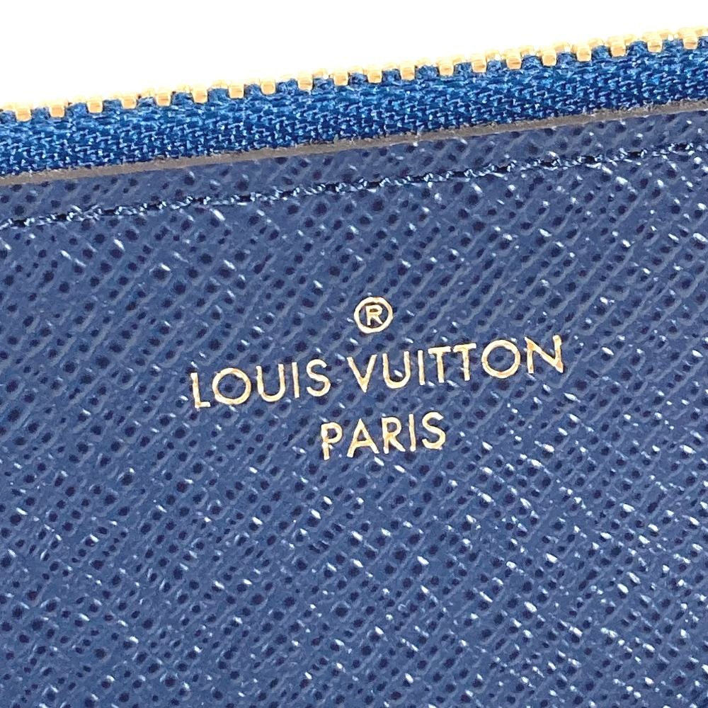 Louis Vuitton Coin Case Mourtefeuille Jeanne Only Leather Navy — view 8