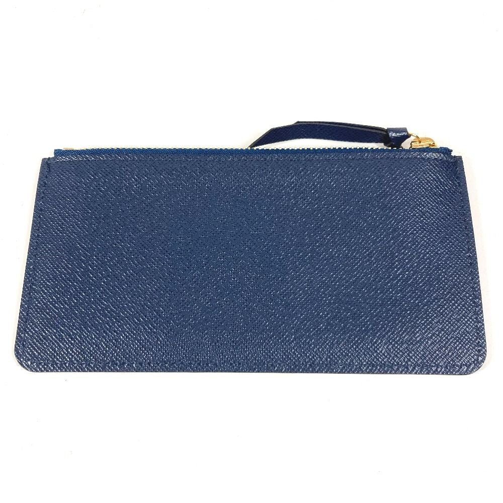 Louis Vuitton Coin Case Mourtefeuille Jeanne Only Leather Navy — view 2