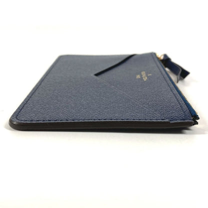 Louis Vuitton Coin Case Mourtefeuille Jeanne Only Leather Navy — view 4