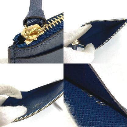Louis Vuitton Coin Case Mourtefeuille Jeanne Only Leather Navy — view 9