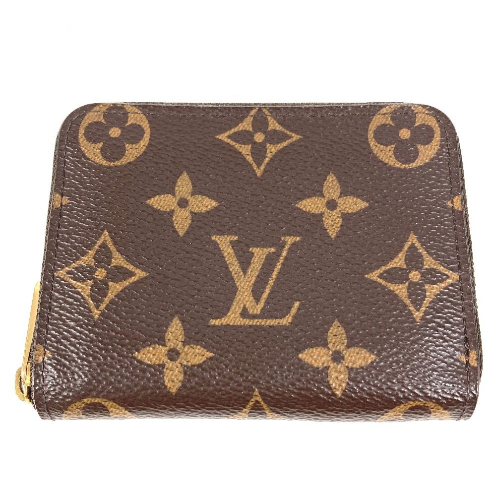 Louis Vuitton Coin Case Zippy Purse Monogram Canvas Brown