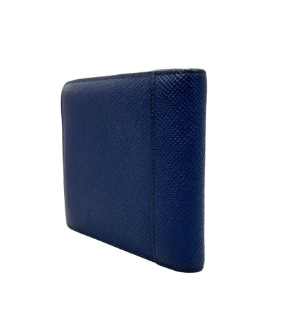 Prada Wallet Saffiano Wallets Blue — view 3