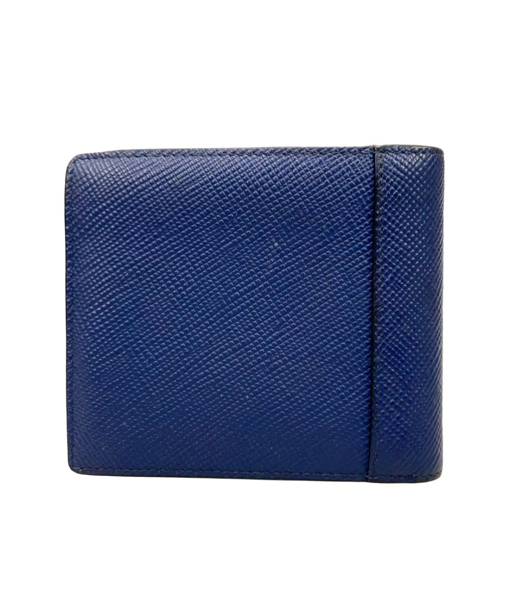 Prada Wallet Saffiano Wallets Blue — view 2