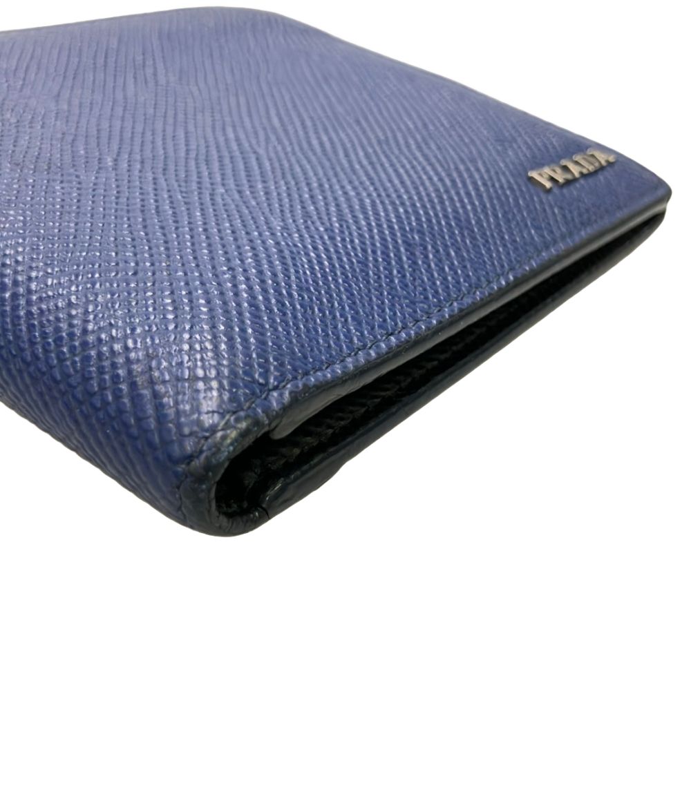 Prada Wallet Saffiano Wallets Blue — view 9