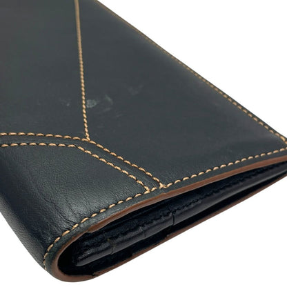 Loewe Anagram Bifold Wallet Puzzle Stitch Long Horizontal Logo Leather Black — view 3