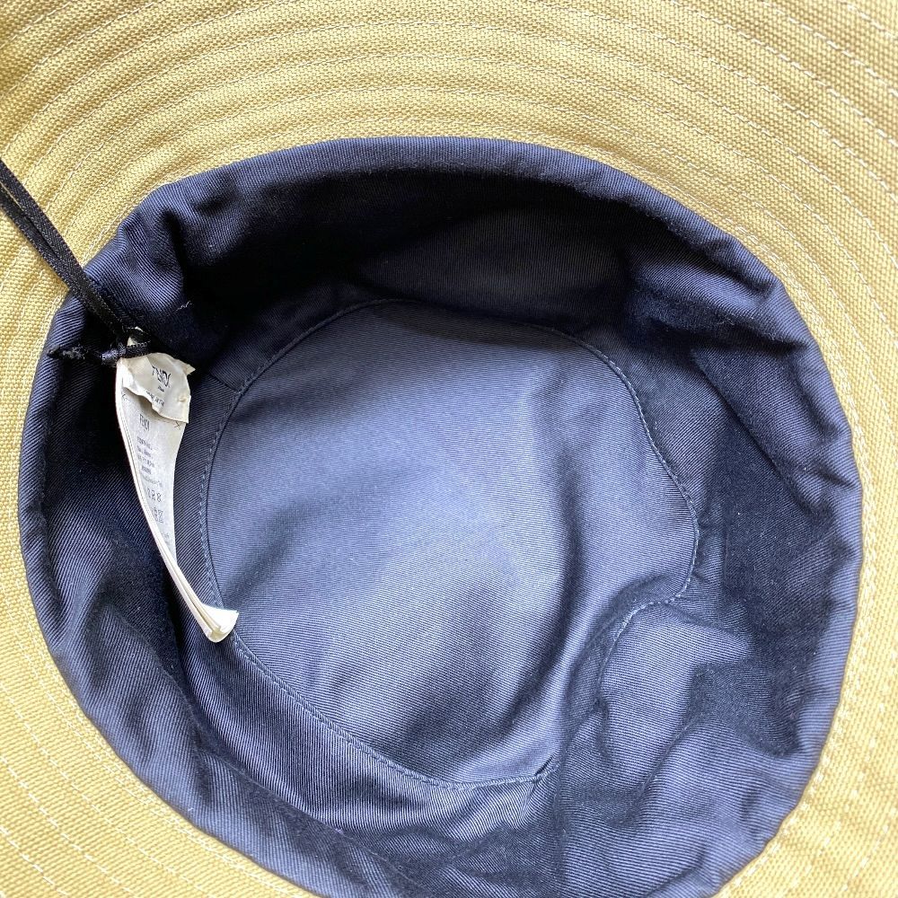 Fendi Bucket Hat Dahlia Rose Embroidery Cotton Beige Sun Protection Daily — view 9