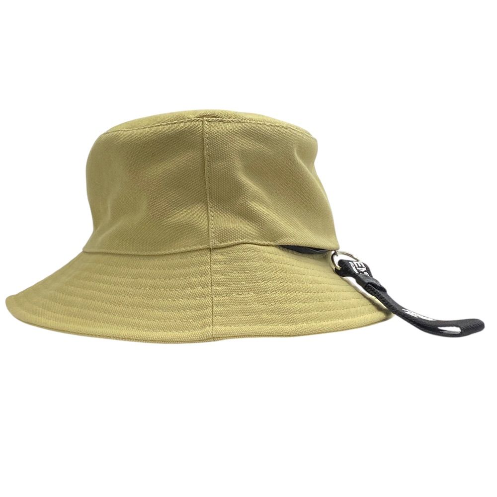 Fendi Bucket Hat Dahlia Rose Embroidery Cotton Beige Sun Protection Daily — view 3
