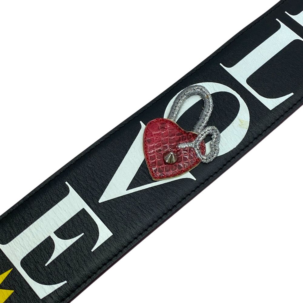 Dolce & Gabbana Bag Strap Black Gold Studs Heart & Replacement Customized — view 4