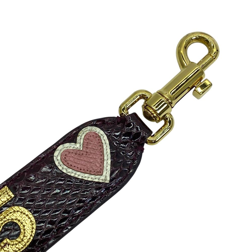 Dolce & Gabbana Bag Strap Purple Gold Heart & Replacement Customized Arrangement — view 2