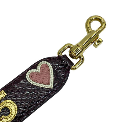 Dolce & Gabbana Bag Strap Purple Gold Heart & Replacement Customized Arrangement — view 2