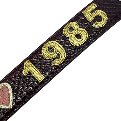 Dolce & Gabbana Bag Strap Purple Gold Heart & Replacement Customized Arrangement — view 3