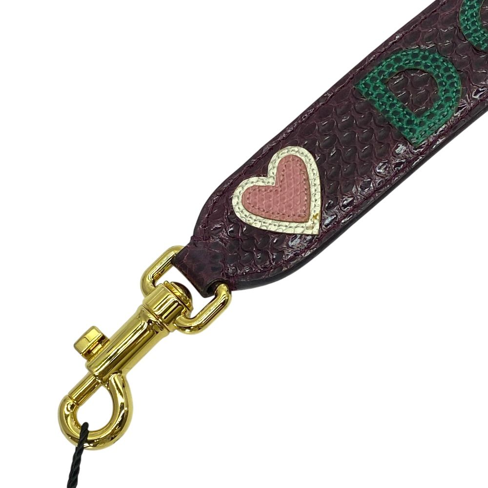 Dolce & Gabbana Bag Strap Purple Gold Heart & Replacement Customized Arrangement — view 6