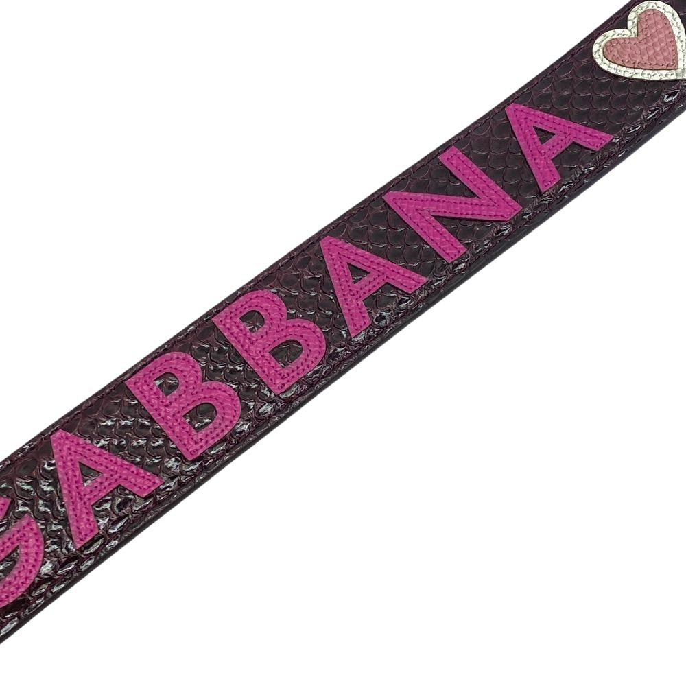 Dolce & Gabbana Bag Strap Purple Gold Heart & Replacement Customized Arrangement — view 4