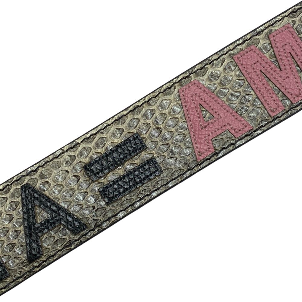Dolce & Gabbana Bag Strap Gray Gold Heart Logo & Replacement Customized — view 3