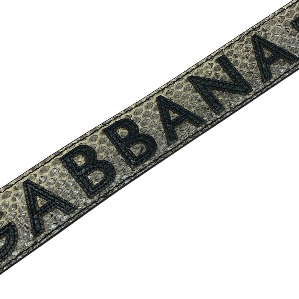Dolce & Gabbana Bag Strap Gray Gold Heart Logo & Replacement Customized — view 4