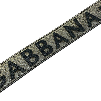 Dolce & Gabbana Bag Strap Gray Gold Heart Logo & Replacement Customized — view 4