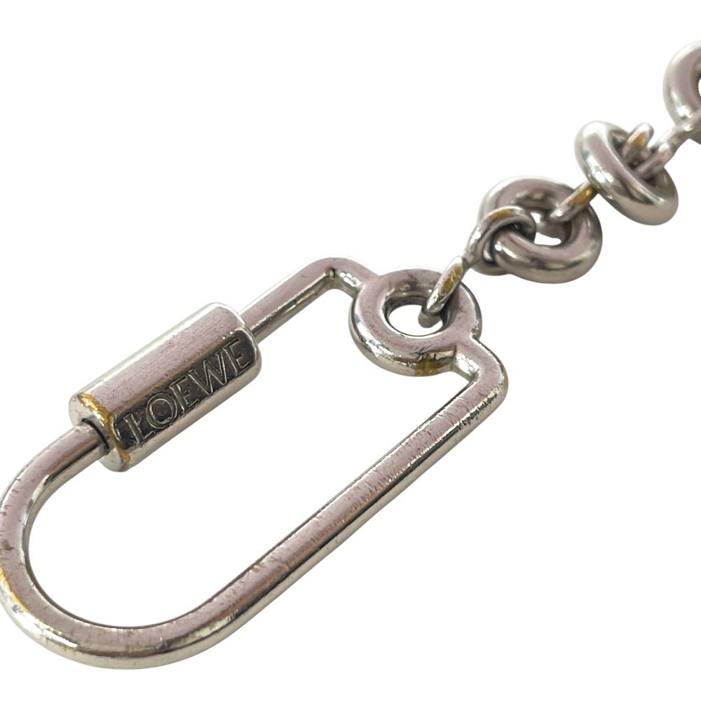 Loewe Pebble Key Holder Key Sling Bag Charm Metal Silver Simple Daily Use — view 9