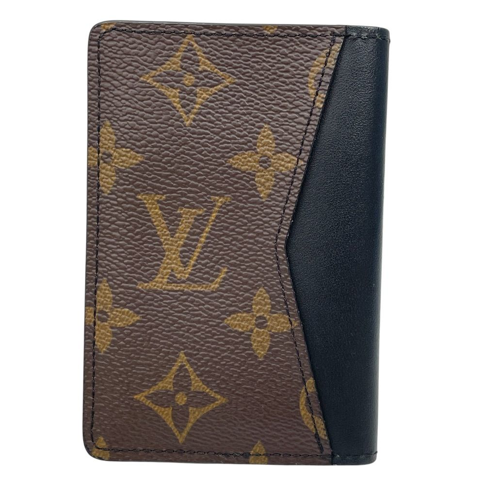 Louis Vuitton Card Case Monogram Macassar Organizer de Poche Business Holder — view 2