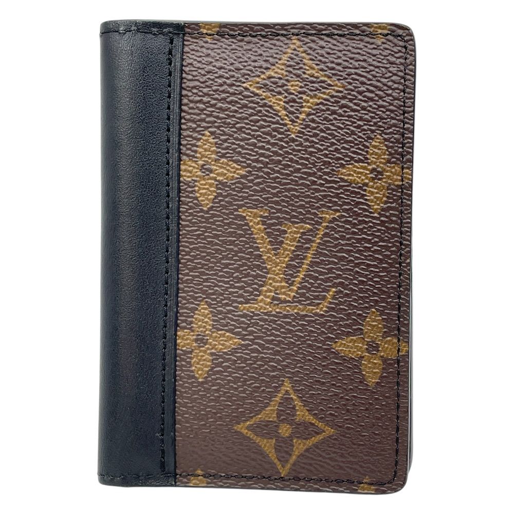 Louis Vuitton Card Case Monogram Macassar Organizer de Poche Business Holder