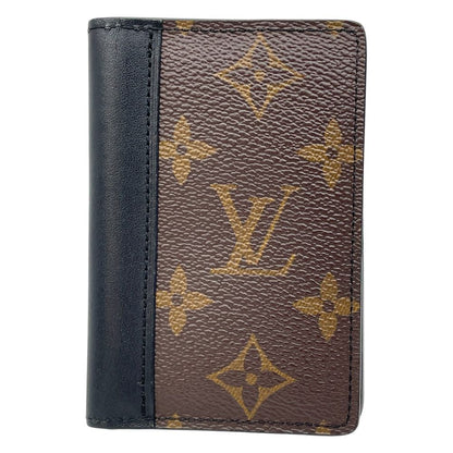 Louis Vuitton Card Case Monogram Macassar Organizer de Poche Business Holder