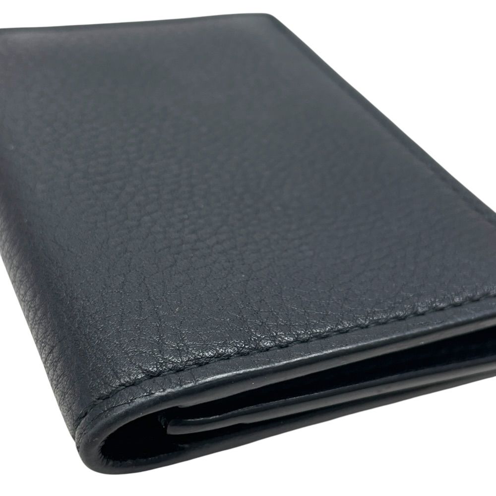 Tiffany & Co Vertical Fold Card Case Business Holder Regular Era Bifold Leather — view 4