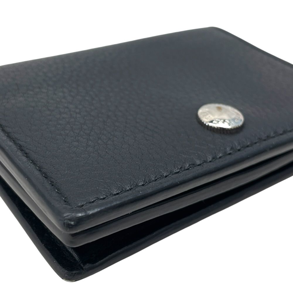 Tiffany & Co Vertical Fold Card Case Business Holder Regular Era Bifold Leather — view 3