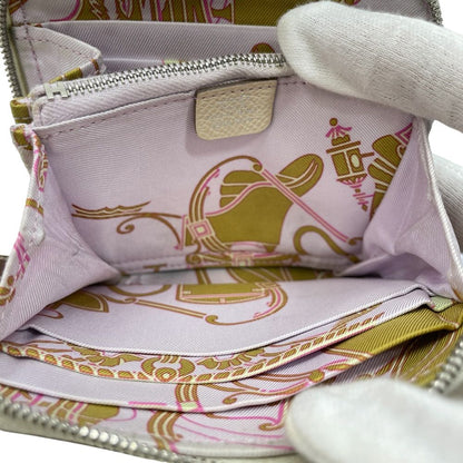 Hermes Azap Silk in Compact Coin Purse Card Case Epsom Ivory White Simple Daily — view 7