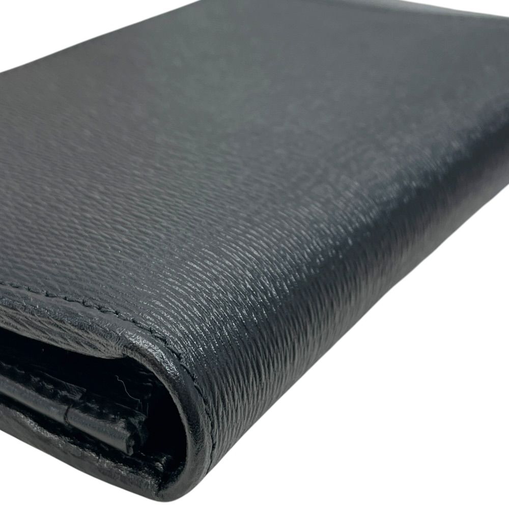 Bvlgari Serpenti Scalierman Bifold Wallet Leather Black Simple Daily Use — view 4