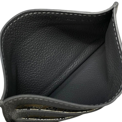 Hermes Citizen Twill Card Case Business Holder Regular Era Logo Gray Simple — view 6