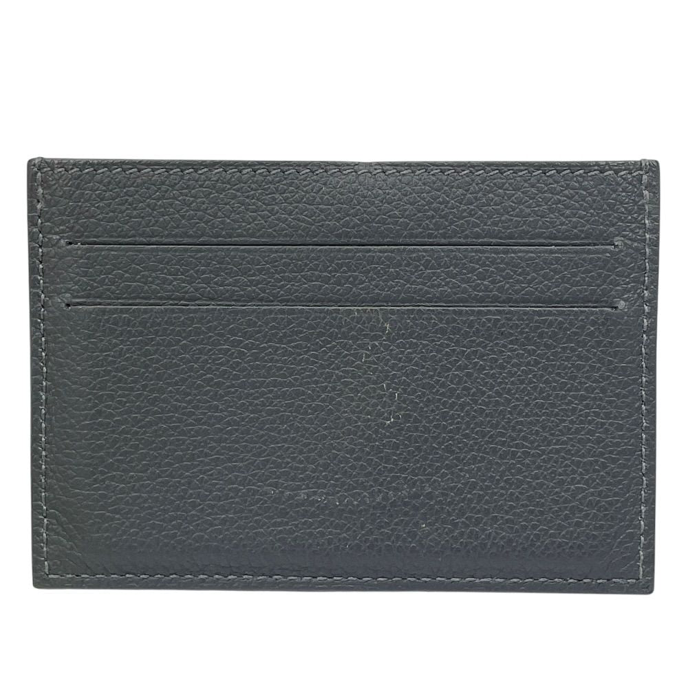 Hermes Citizen Twill Card Case Business Holder Regular Era Logo Gray Simple — view 2