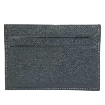 Hermes Citizen Twill Card Case Business Holder Regular Era Logo Gray Simple — view 2