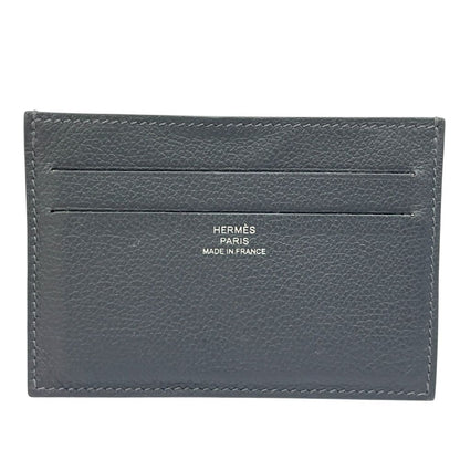Hermes Citizen Twill Card Case Business Holder Regular Era Logo Gray Simple