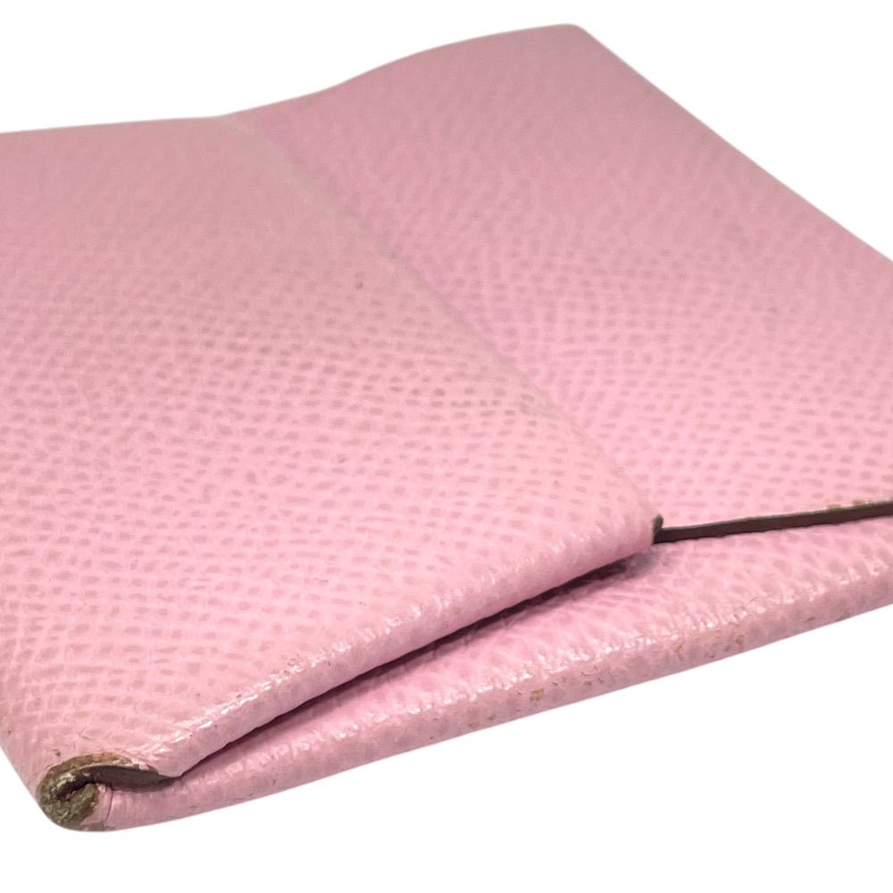 Hermes Bastia Coin Purse Leather Pink — view 3