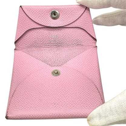 Hermes Bastia Coin Purse Leather Pink — view 5
