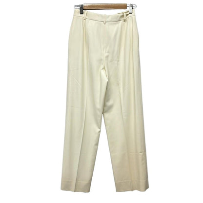 Hermes Pants 34 S Ivory Full Length Wool — view 2