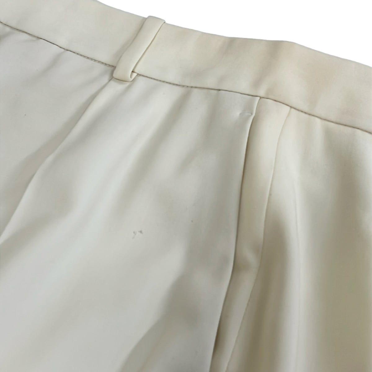 Hermes Pants 34 S Ivory Full Length Wool — view 6