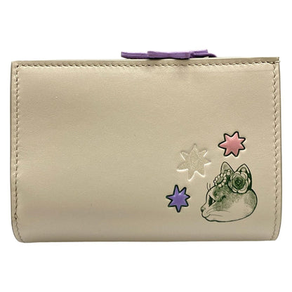 Gucci Bifold Wallet Yuko Higuchi Light Gray Dark Green Multi Embossed L-shaped — view 2