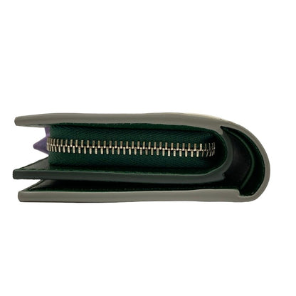 Gucci Bifold Wallet Yuko Higuchi Light Gray Dark Green Multi Embossed L-shaped — view 9
