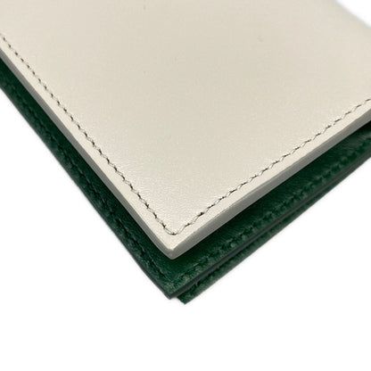 Gucci Bifold Wallet Yuko Higuchi Light Gray Dark Green Multi Embossed L-shaped — view 7