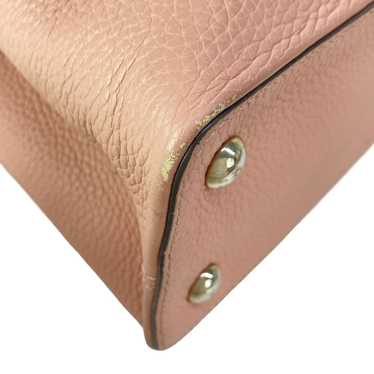 Louis Vuitton Handbag Capucines MM Magnolia Leather Cowhide — view 7