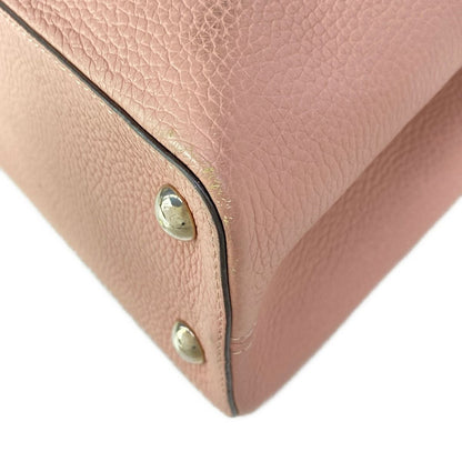 Louis Vuitton Handbag Capucines MM Magnolia Leather Cowhide — view 6