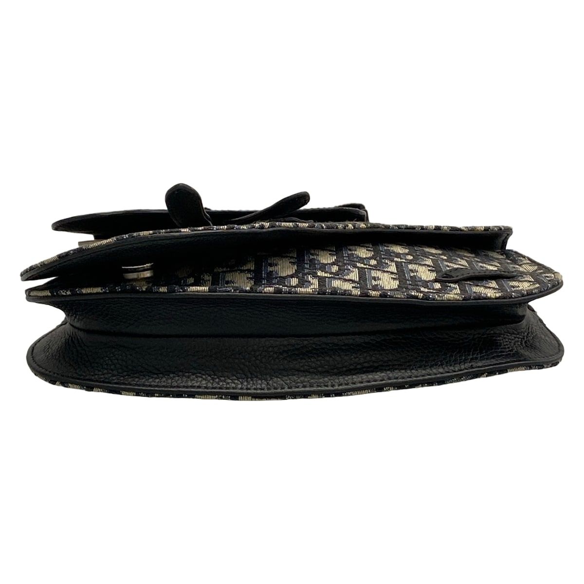 Dior Shoulder Bag Beige Navy Black Leather — view 5