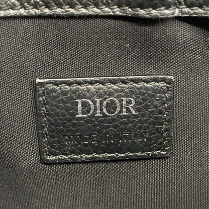 Dior Shoulder Bag Beige Navy Black Leather — view 8