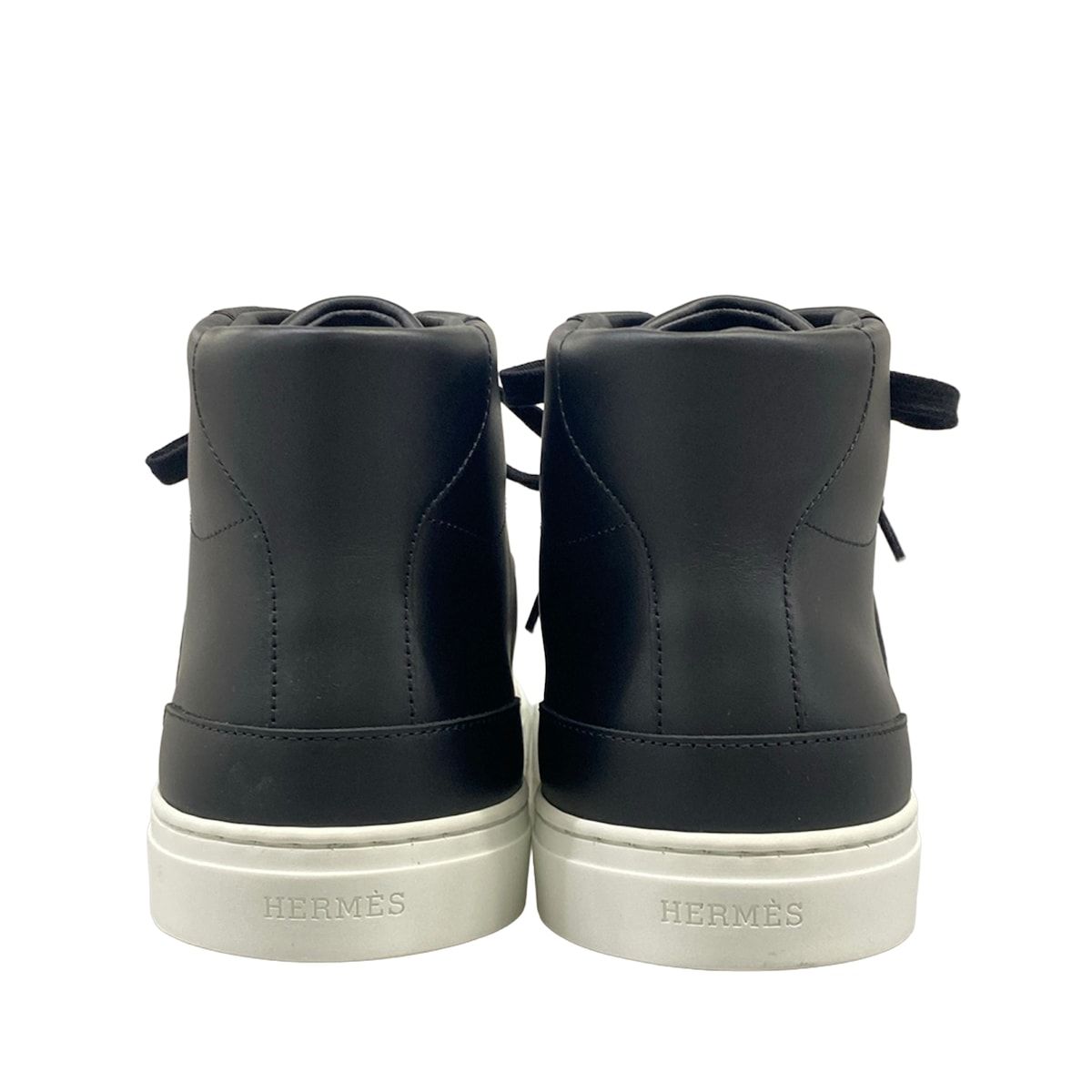 Hermes Sneakers 42.5 Daydream Black Kelly Silver High Cut Leather — view 6