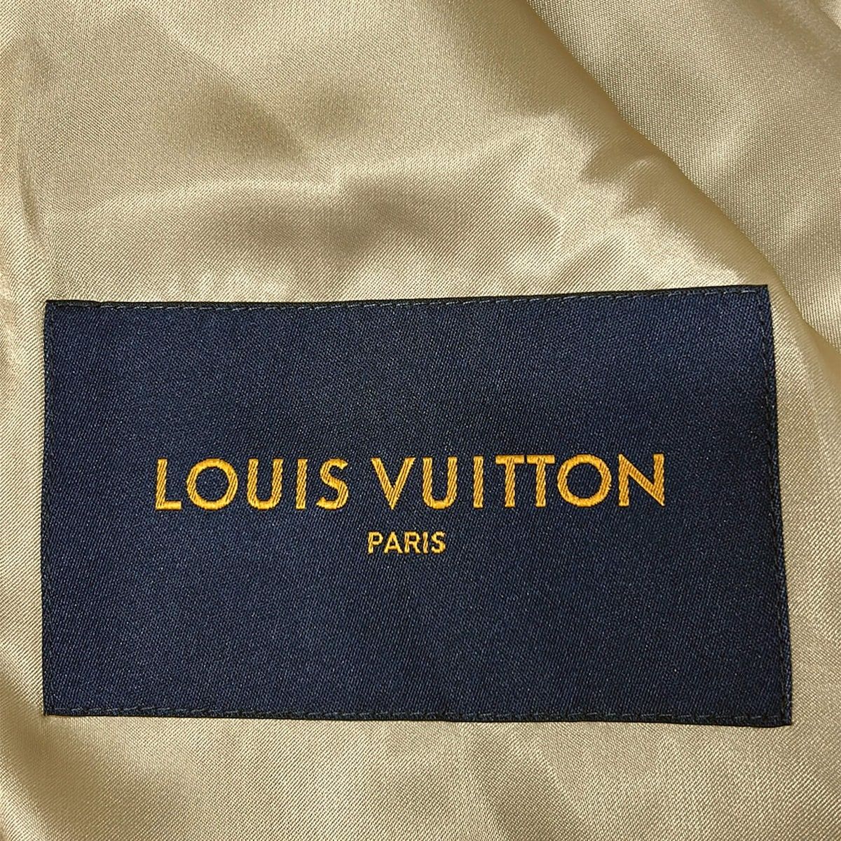 Louis Vuitton Coat 48 L Beige Long Sleeve Zip Up Autumn Winter Cotton — view 6