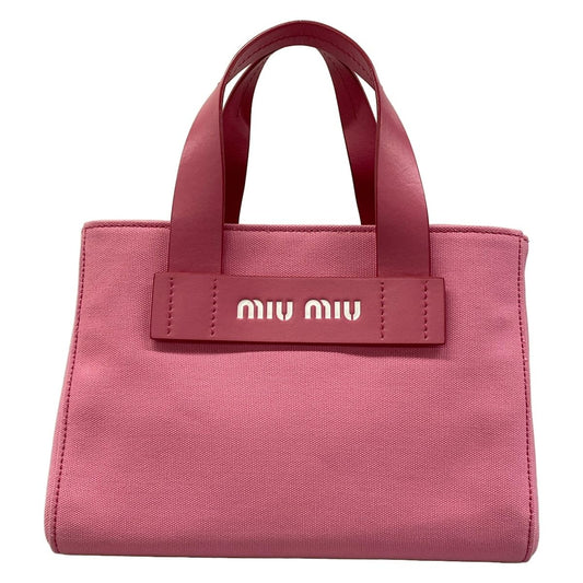 Miu Miu Handbag Canapa Pink Shoulder Strap Removable